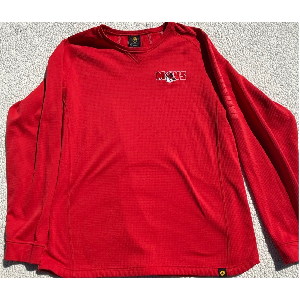 DeMarini Red Long Sleeve Baseball Warm Up Shirt XL Mavs Embroidered Number 27